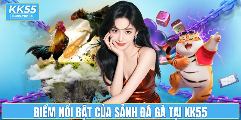 Điểm nổi bật của sảnh đá gà tại KK55